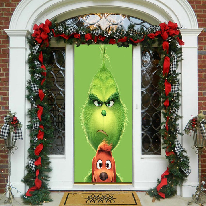 Nightmare Before Christmas Outdoor Decorations Props Christmas Elves Door Cover - FOFOPO