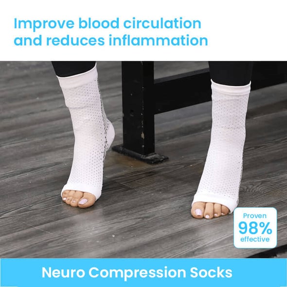 2 Pairs - Stunor Dr.Neuropathy Socks - FOFOPO