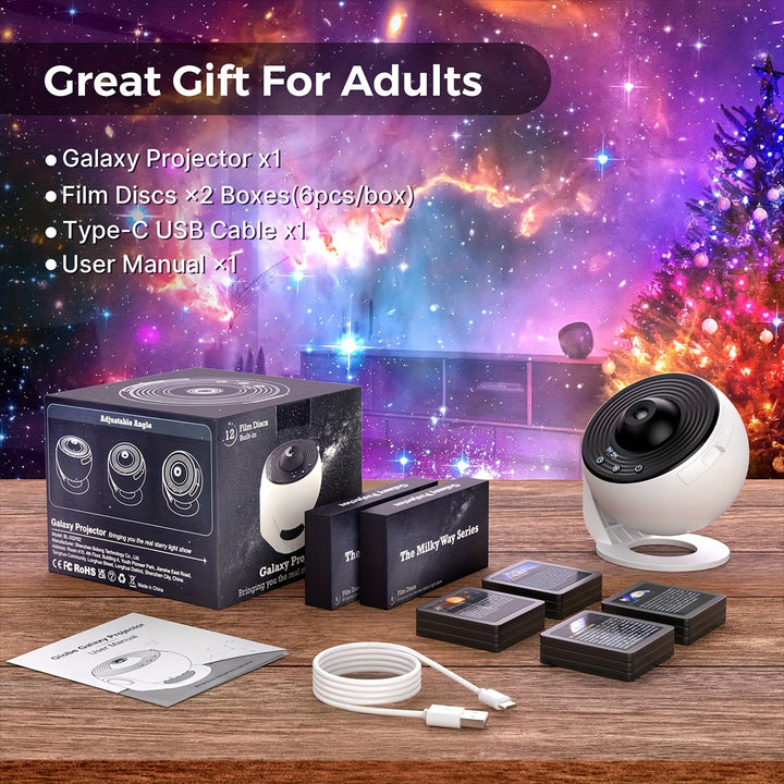 3D Galaxy Projector Night Light - FOFOPO