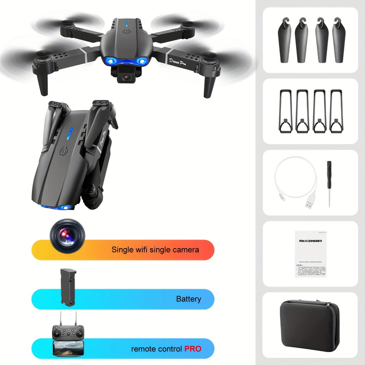 Drone With Camera, Foldable RC Quadcopter Drone,Remote Control Drone Toys For Beginners - FOFOPO