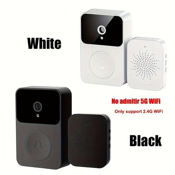 Intelligent Visual Doorbell Home Intercom HD Night Vision WiFi Rechargeable Security Door Doorbell - FOFOPO