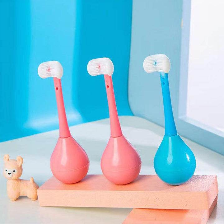 Novelty Cute Tumbler Three-sided Children‘s’ Toothbrush - FOFOPO