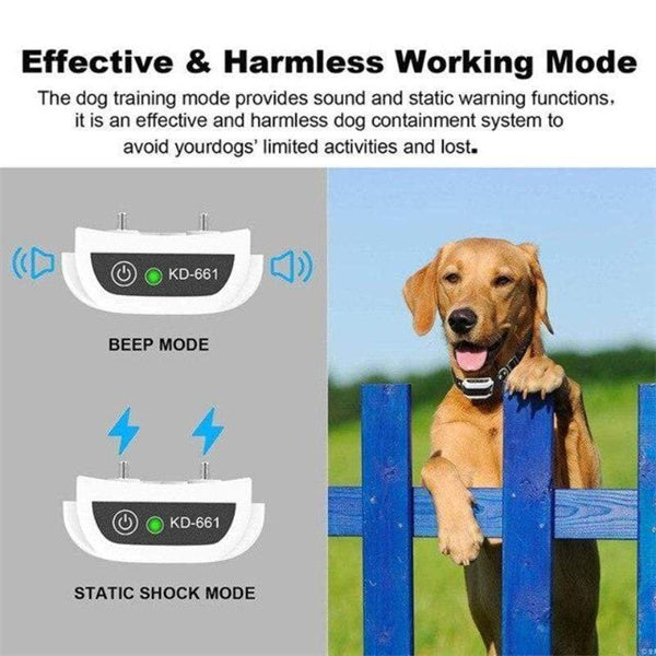 Wireless Dog Fence Waterproof Electric Dog Collar - FOFOPO