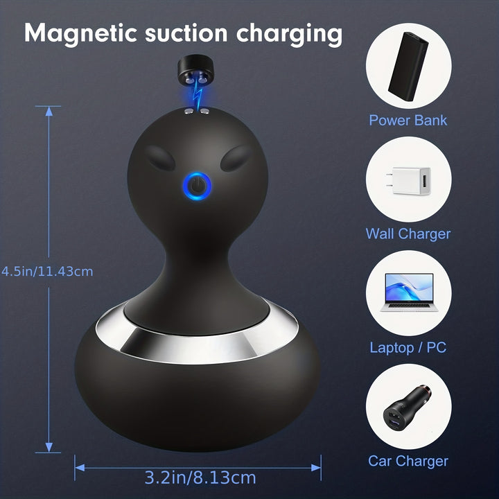 Rechargeable Handheld Neck Massager - 10 Powerful Vibrations for Ultimate Relaxation! - FOFOPO