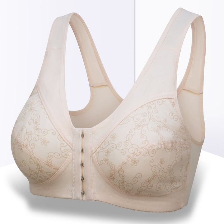 Design for Senior Front Closure Cotton Bra - FOFOPO