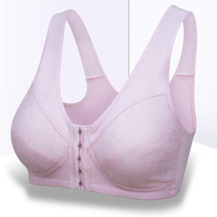 Design for Senior Front Closure Cotton Bra - FOFOPO