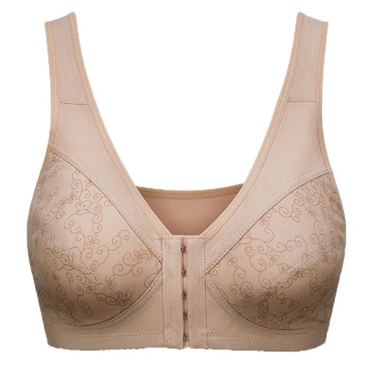 Design for Senior Front Closure Cotton Bra - FOFOPO