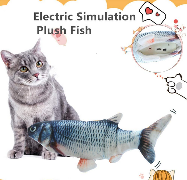 Dancing Fish Cat Kicker Toy Realistic Moves - FOFOPO