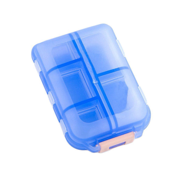 10 Grids Pill Case Weekly Travel Pill Organizer Portable Pill Box - FOFOPO