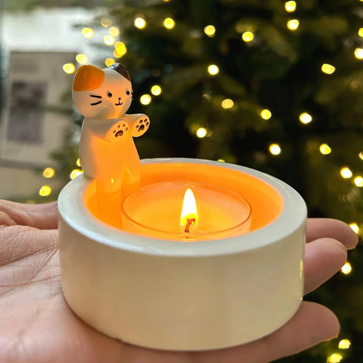 Cute Cat Candle Holder - FOFOPO