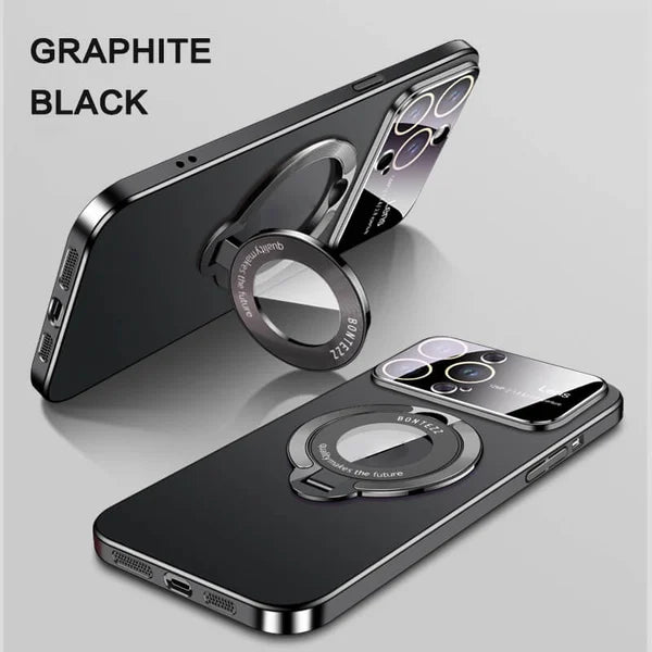 Large window phone case leak label magnetic bracket for iPhone 15promax case - FOFOPO