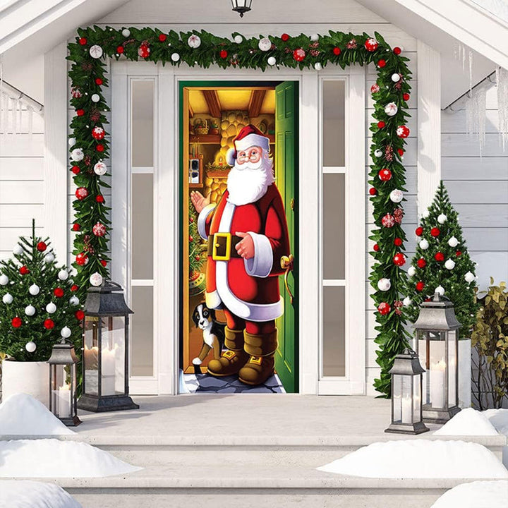 Nightmare Before Christmas Outdoor Decorations Props Christmas Elves Door Cover - FOFOPO