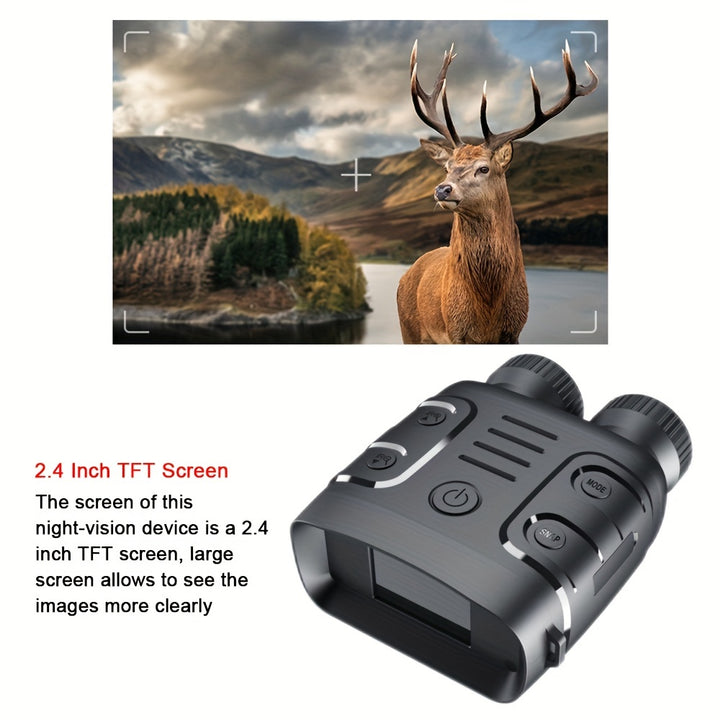 1080P Binocular Infrared Night-Visions Device 5X Binocular Day Night Use Photo Video Taking Digital Zoom - FOFOPO