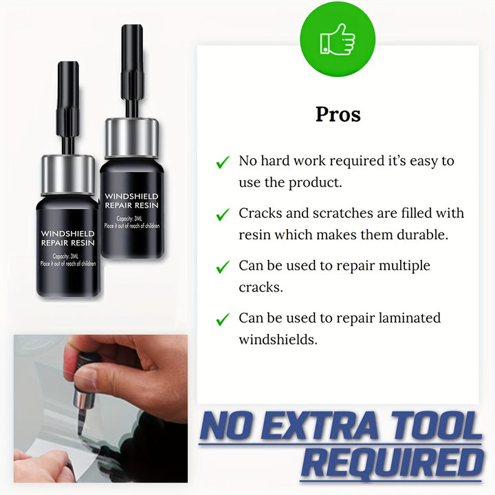 Car glass window liquid nano repair kit - FOFOPO