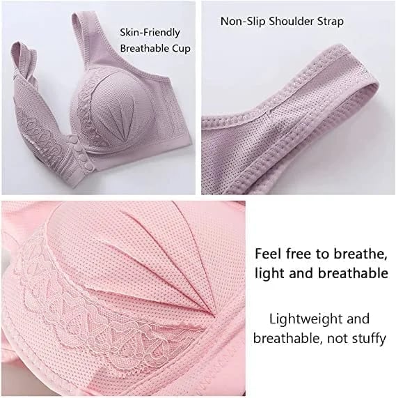 🥰Front Button Breathable Skin-Friendly Cotton Bra - FOFOPO