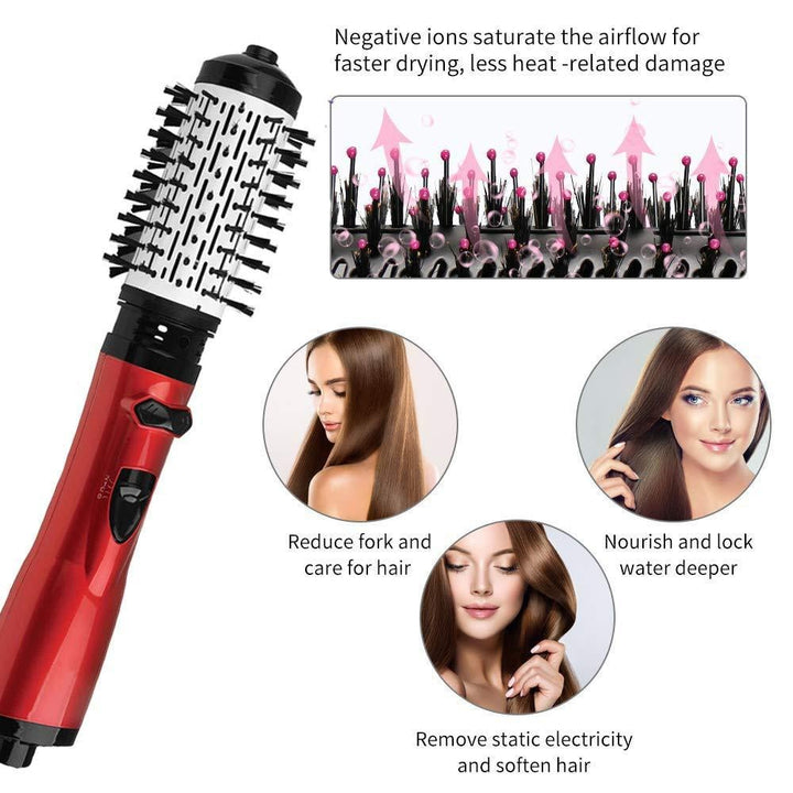 3-in-1 Hot Air Styler and Rotating Hair Dryer for Dry Hair, Curl Hair, Straighten Hair - FOFOPO