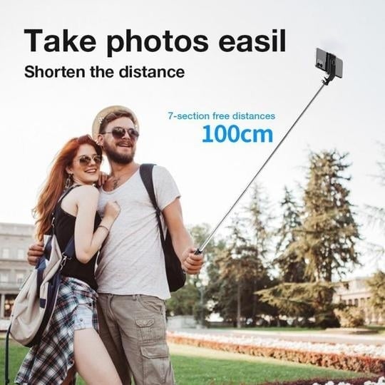 6 In 1 Wireless Bluetooth Selfie Stick(Without LED light) - FOFOPO