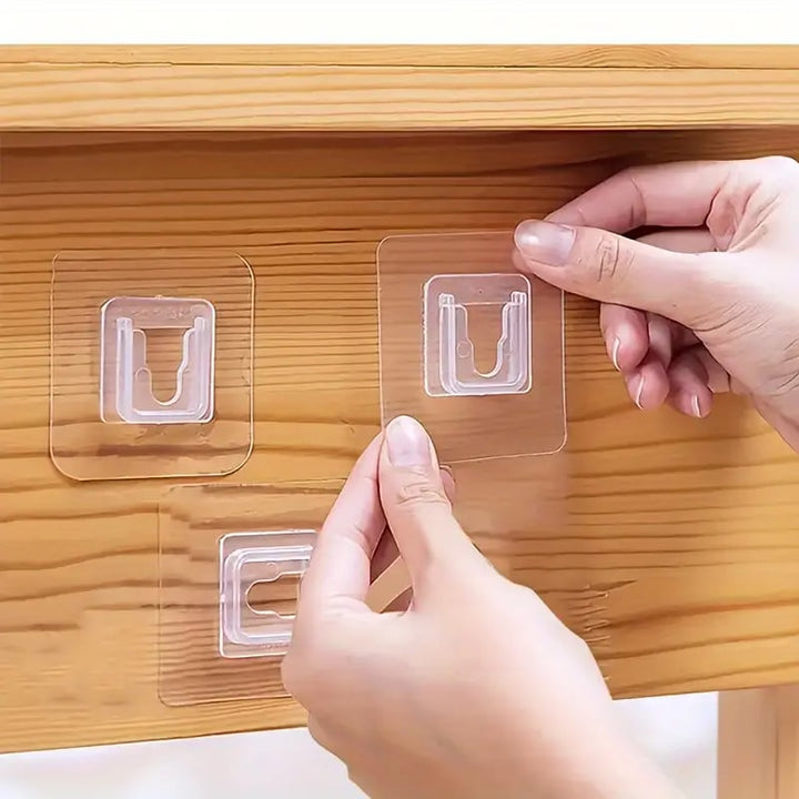 Transparent Double-sided Adhesive Wall Hooks - FOFOPO