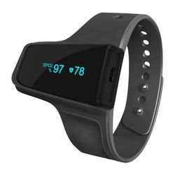 Wrist Pulse Oximeter for sleep and fitness - SPO2 & Heart Rate Recorder with vibration - FOFOPO