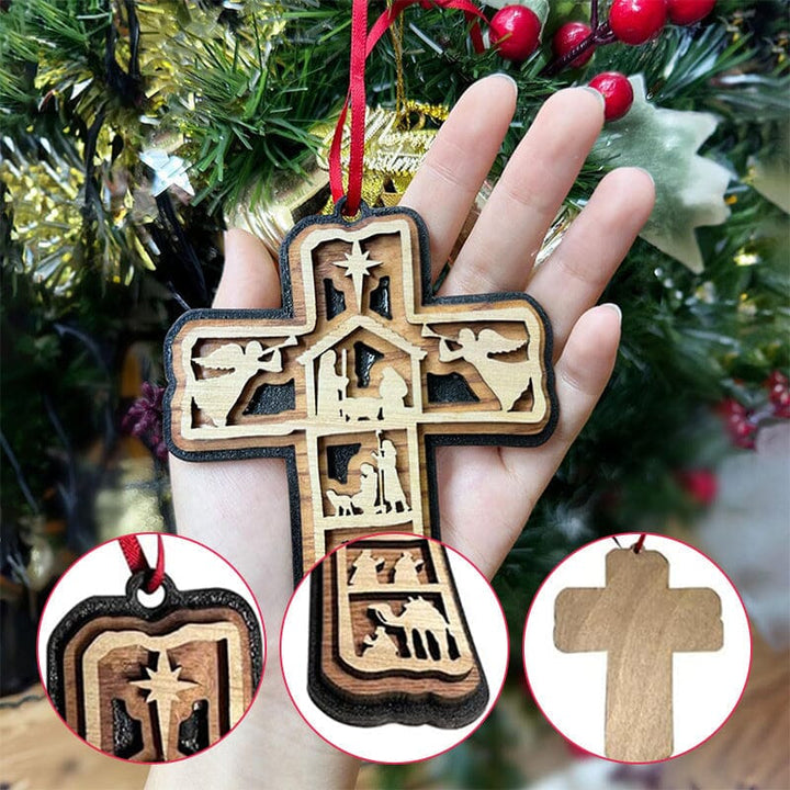 Cross Nativity Ornament - FOFOPO