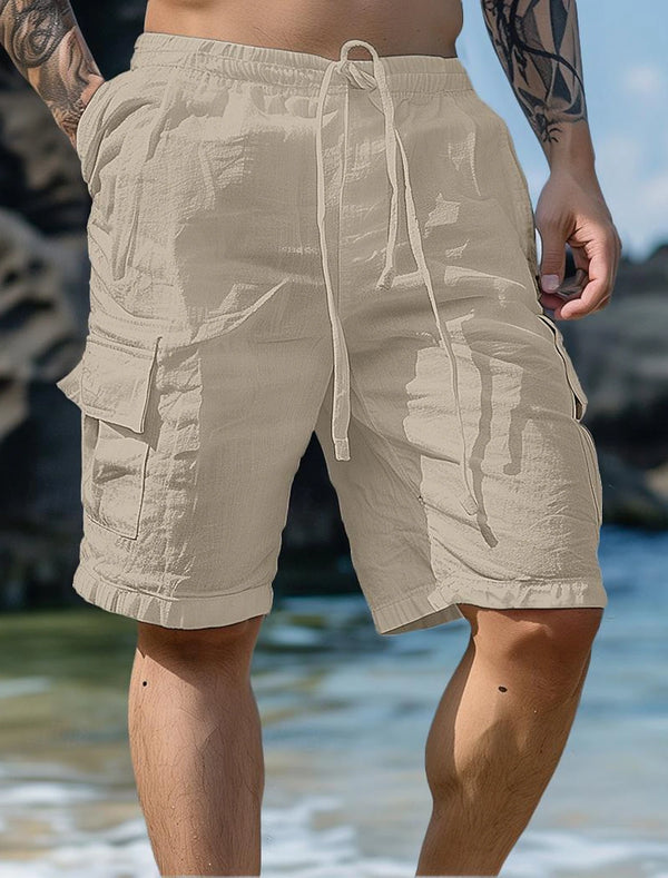 Pocket Linen Shorts — Beach Ready!