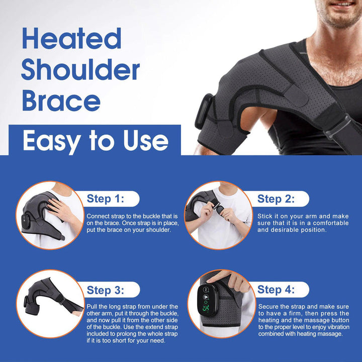 Heating Shoulder Brace Shoulder Massager - FOFOPO