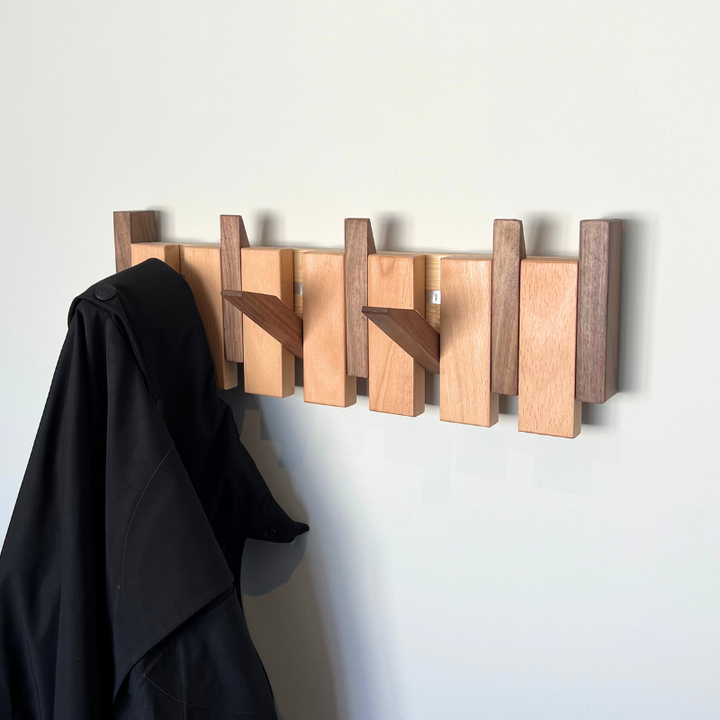 Handmade Wooden Coat Rack - FOFOPO