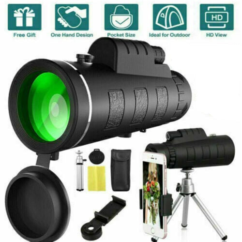 High Power Monocular With Smartphone Holder & Tripod