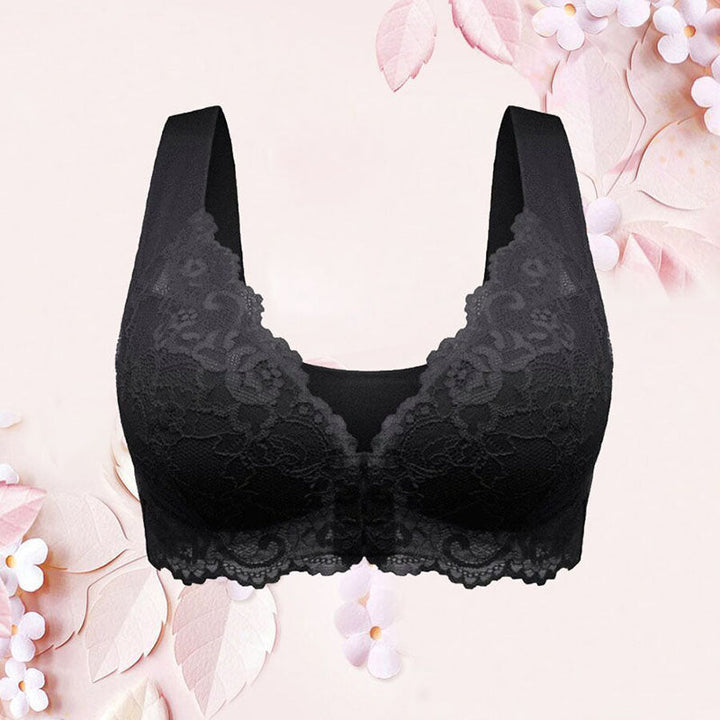 Bra for Older Women Front Closure 5d Shaping Push Up Seamless No Trace Beauty Back Sports Comfy Bra - FOFOPO