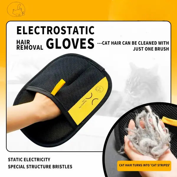 Pet hair remover Electrostatic gloves