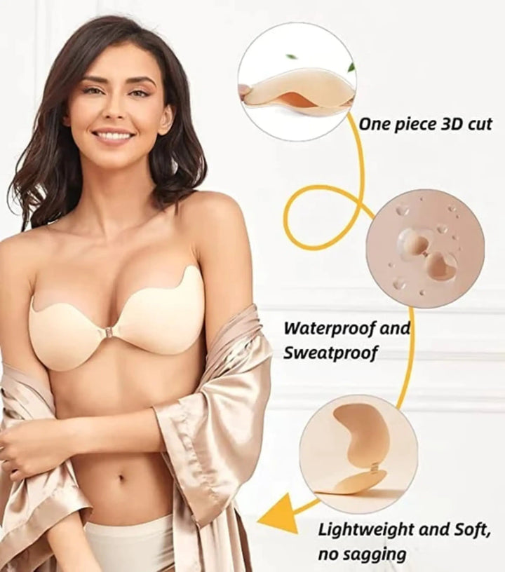 Invisible Diva Strapless Backless Push up Bra - FOFOPO