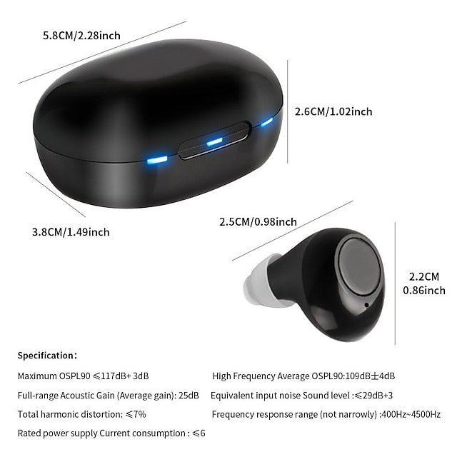 Invisible Rechargeable ITE Mini Hearing Aid - FOFOPO