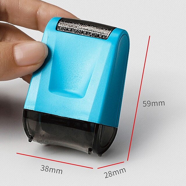 1pc Roller Identity Theft Protection Stamp For ID Privacy Confidential Data Guard Rolling Stamps Reusable - FOFOPO