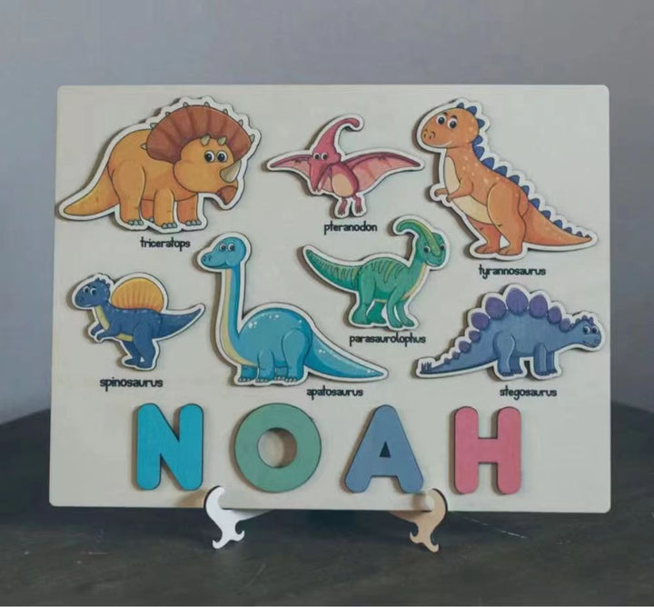 Customized Baby Name Dinosaur Puzzle - FOFOPO