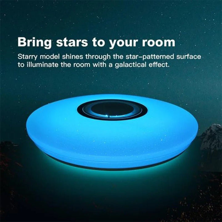 LED Music Ceiling Light – Dimmable Music Light, RGB Color Changing Light with App and Remote Control - FOFOPO