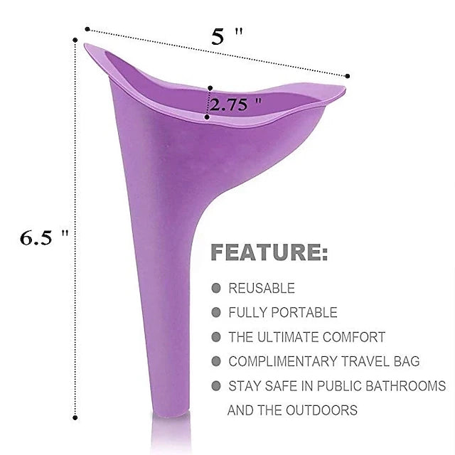 Female Urinal Pee Funnel Portable Urination Device for Camping Travel Hiking Gear,Urinal for Women - FOFOPO