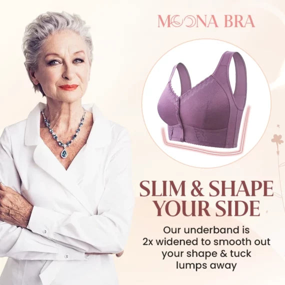 Moona Bra - Front Closure Breathable Bras For Seniors - FOFOPO