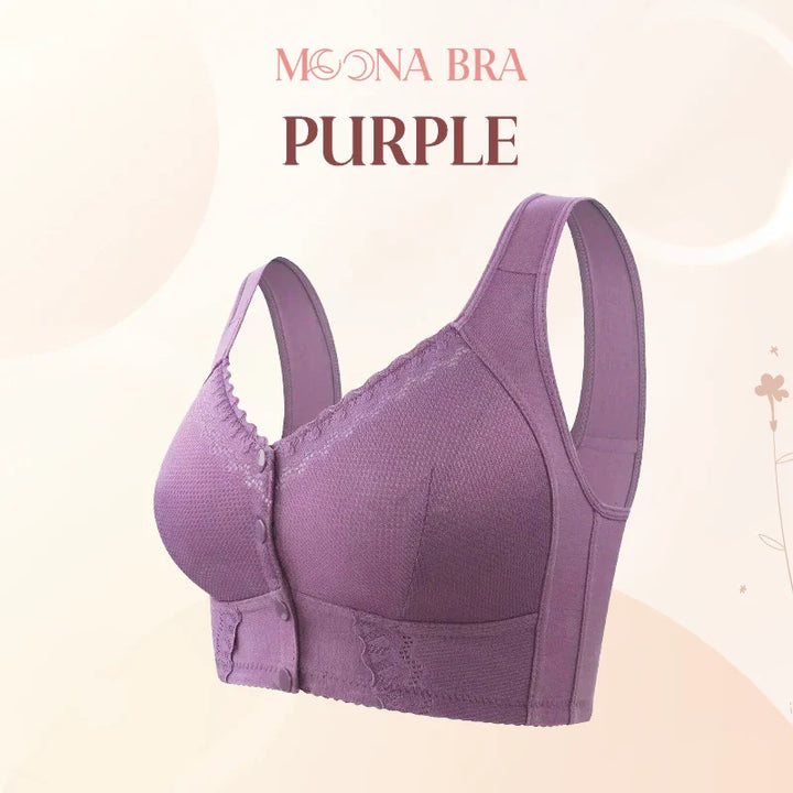 Moona Bra - Front Closure Breathable Bras For Seniors - FOFOPO