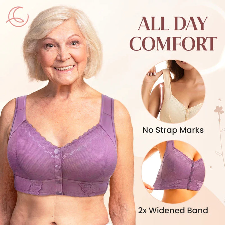 Moona Bra - Front Closure Breathable Bras For Seniors - FOFOPO