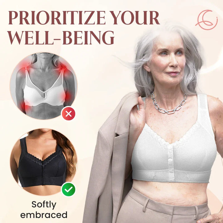 Moona Bra - Front Closure Breathable Bras For Seniors - FOFOPO