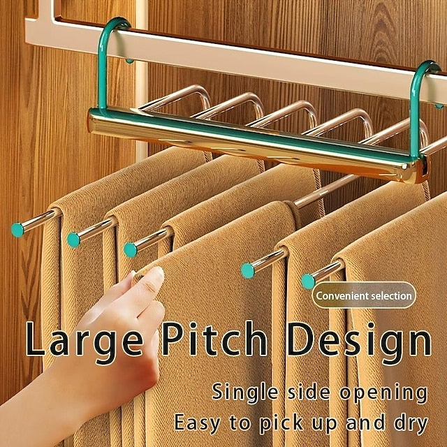 Folding Pant Rack Telescopic Multi-functional Pant Hanger Home Hanging Pant Special Pant Clip Wardrobe Storage Artifac - FOFOPO