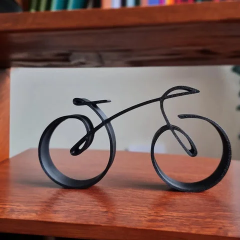 Minimalistic Bicycle Sculpture Wire Framed Style - FOFOPO