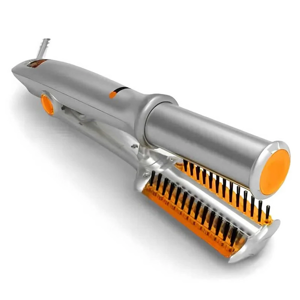 Professional 2 in 1 Rotating Iron Hair Brush - FOFOPO