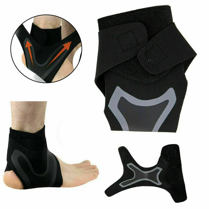 1 Pair Plantar Ankle X Wrap Brace Support Compression Sleeve - FOFOPO