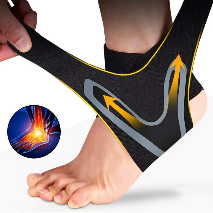 1 Pair Plantar Ankle X Wrap Brace Support Compression Sleeve - FOFOPO