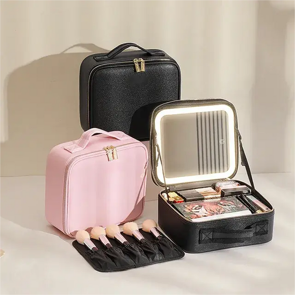 Beauty Reformation Travel Makeup Bag with Adjustable Dividers