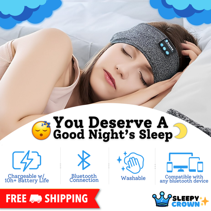 SleepyCrown | Comfy Sleep Headphones - FOFOPO