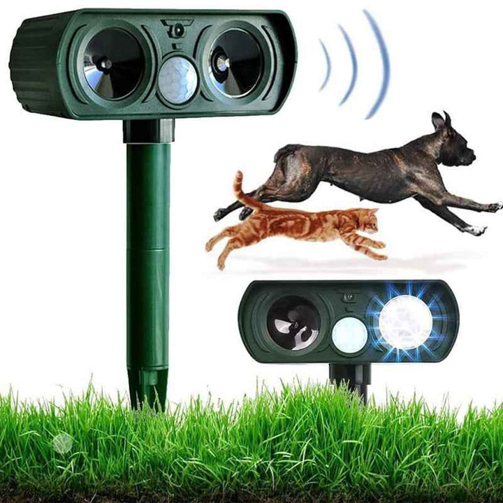 Solar Power Ultrasonic Animal Repellent & Deterrent - FOFOPO