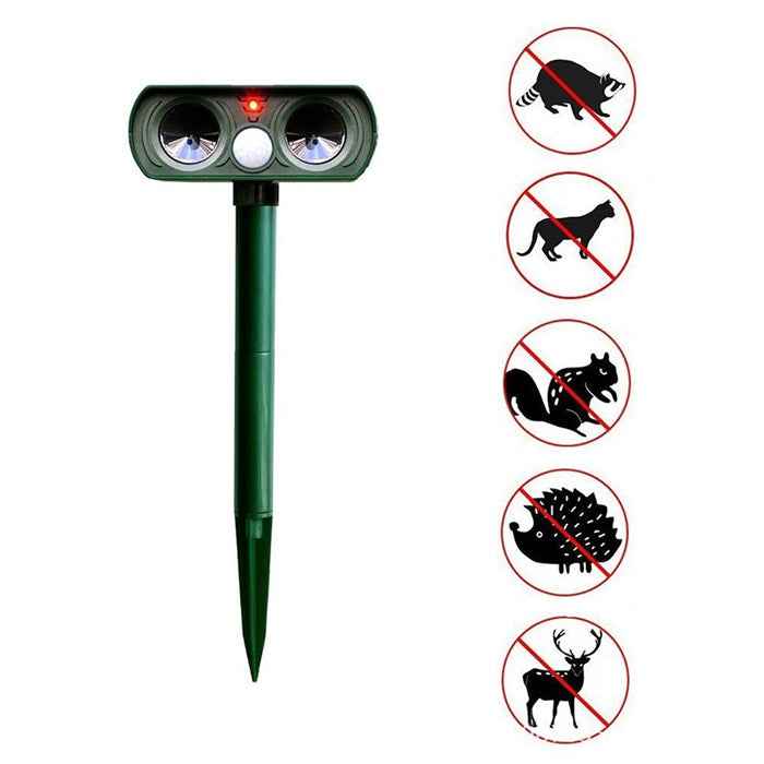 Solar Power Ultrasonic Animal Repellent & Deterrent - FOFOPO