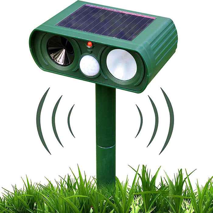 Solar Power Ultrasonic Animal Repellent & Deterrent - FOFOPO